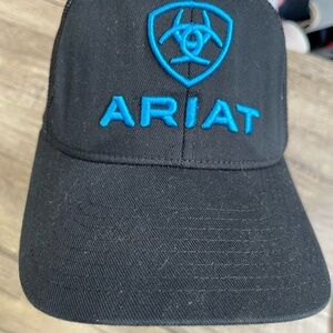 Ariat Black Cap with Blue Logo